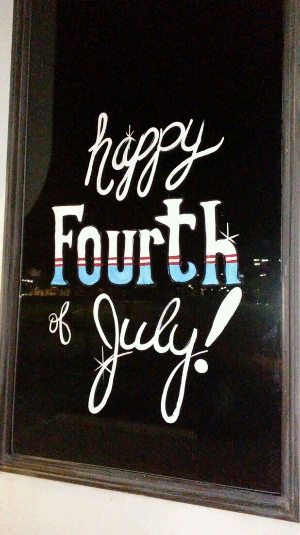 Fourth of July Lettering - Image M Burgess