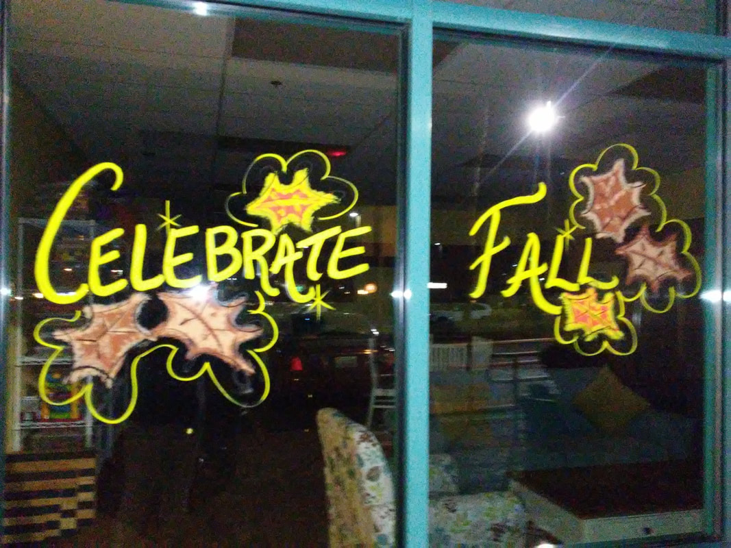 Celebrate Fall Window Splash Greeting