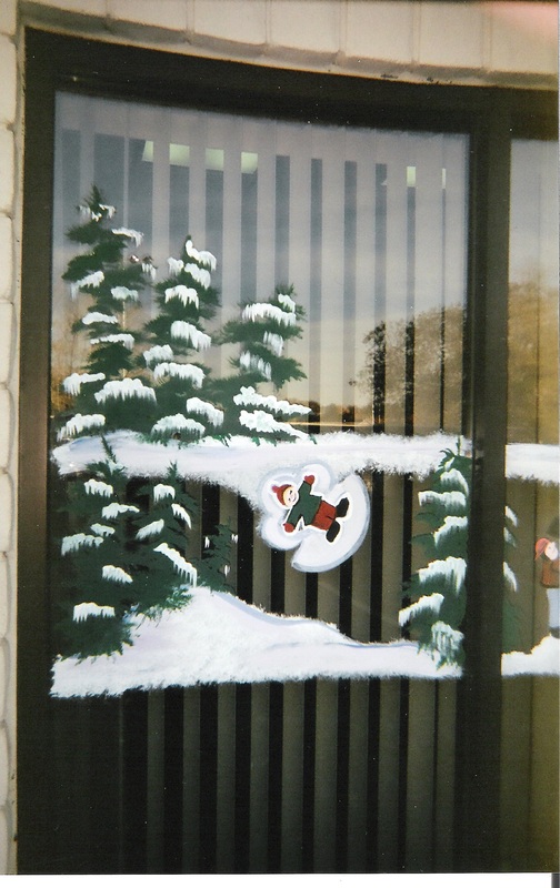 Snow angel kid - painting and image: M Burgess